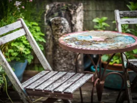 Terrasse en bois nettoyee pour retirer la mousse apres l'hiver